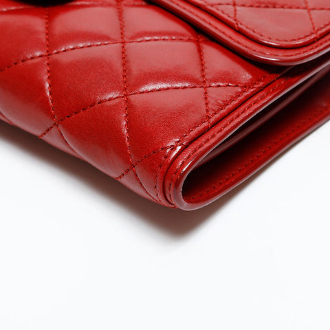 CHANEL 18th series 2013-2014 Matelasse Chain Shoulder Bag Red WS20365
