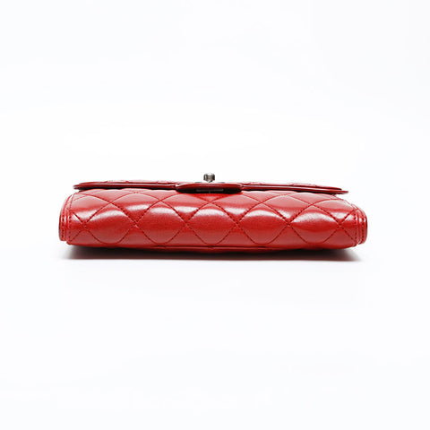CHANEL 18th series 2013-2014 Matelasse Chain Shoulder Bag Red WS20365