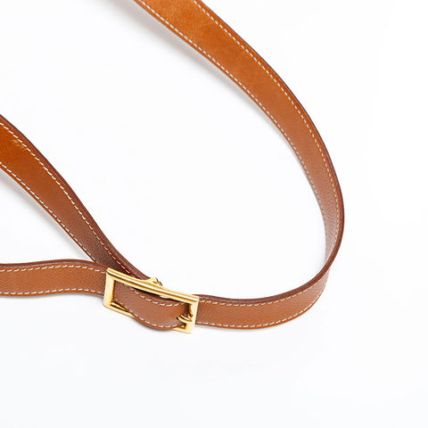 HERMES Made in 1989 ⚪︎S stamp Farming Shoulder Bag Brown WS20369