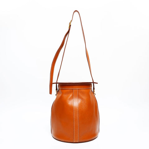HERMES Made in 1989 ⚪︎S stamp Farming Shoulder Bag Brown WS20369