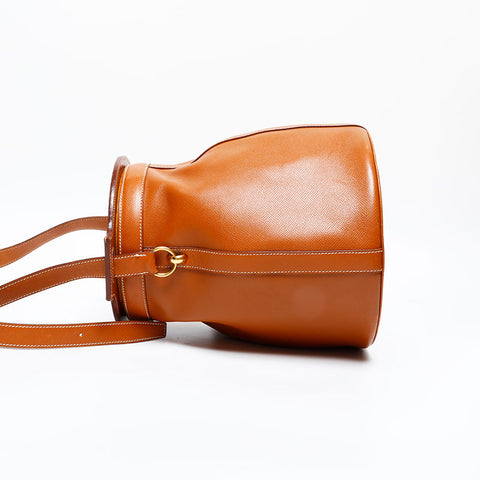 HERMES Made in 1989 ⚪︎S stamp Farming Shoulder Bag Brown WS20369