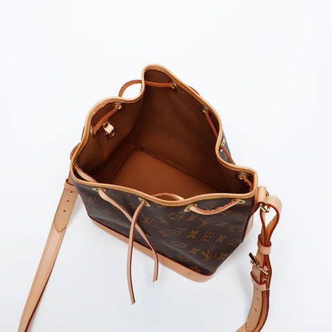 LOUIS VUITTON 2019 Monogram Noe BB Shoulder Bag Brown WS20375