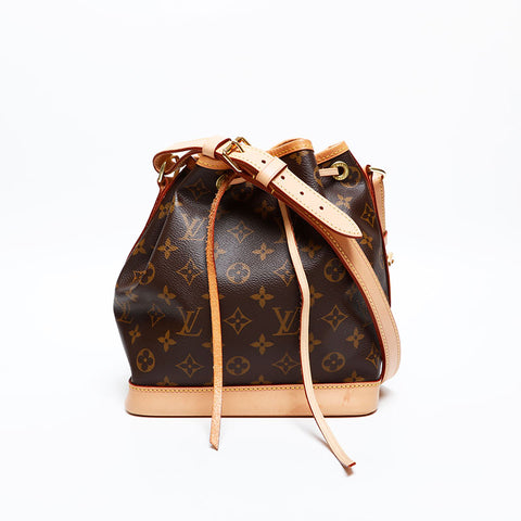 LOUIS VUITTON 2019 Monogram Noe BB Shoulder Bag Brown WS20375