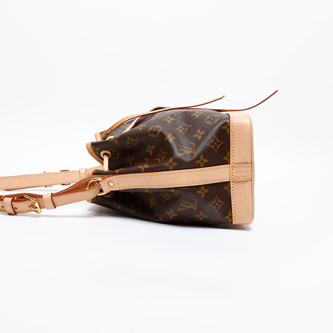 LOUIS VUITTON 2019 Monogram Noe BB Shoulder Bag Brown WS20375