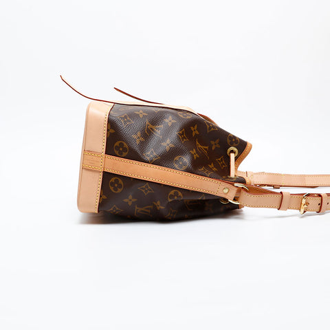 LOUIS VUITTON 2019 Monogram Noe BB Shoulder Bag Brown WS20375