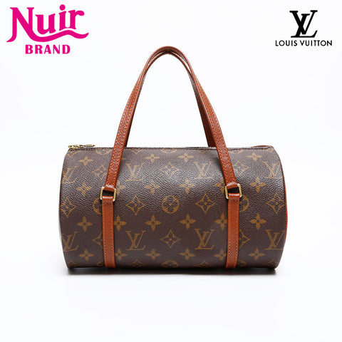 LOUIS VUITTON 2001 Monogram Papillon 26 Handbag Brown WS20376