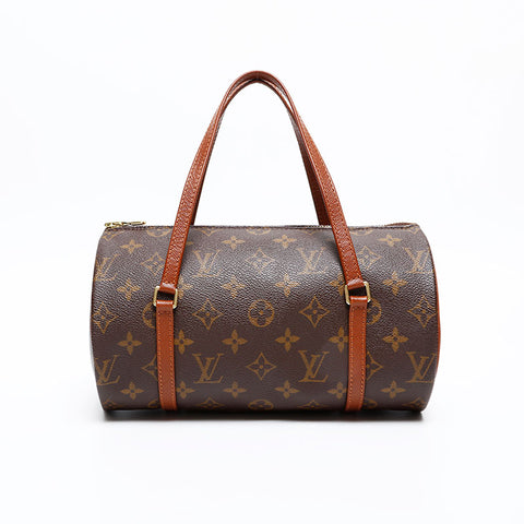 LOUIS VUITTON 2001 Monogram Papillon 26 Handbag Brown WS20376