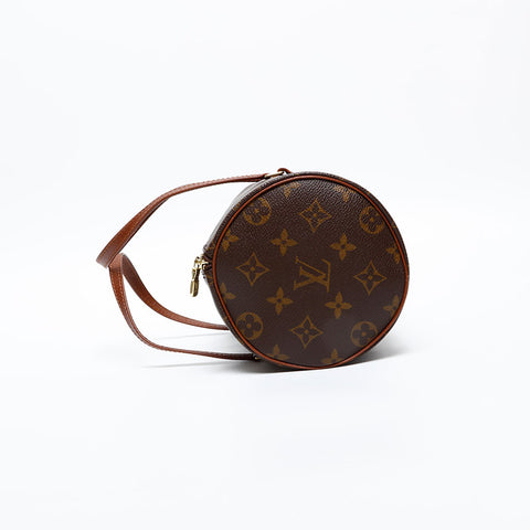 LOUIS VUITTON 2001 Monogram Papillon 26 Handbag Brown WS20376