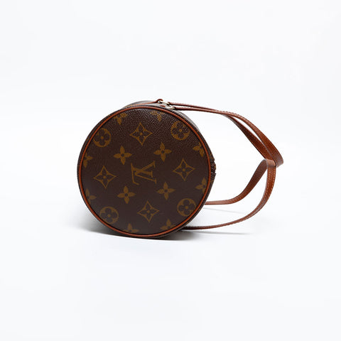 LOUIS VUITTON 2001 Monogram Papillon 26 Handbag Brown WS20376
