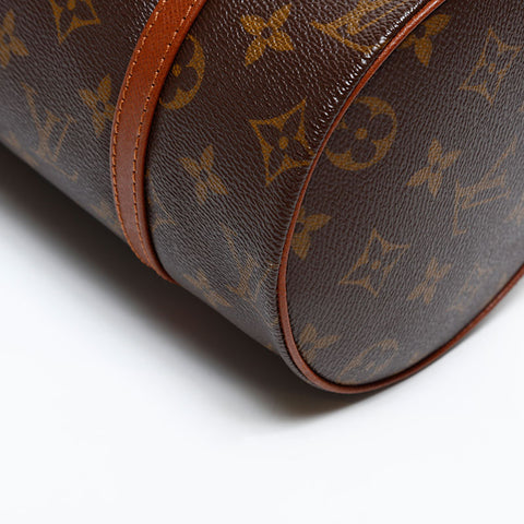 LOUIS VUITTON 2001 Monogram Papillon 26 Handbag Brown WS20376