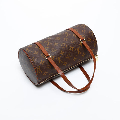 LOUIS VUITTON 2001 Monogram Papillon 26 Handbag Brown WS20376