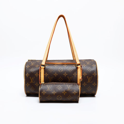 LOUIS VUITTON 2006 Monogram Papillon 30 Handbag Brown WS20377