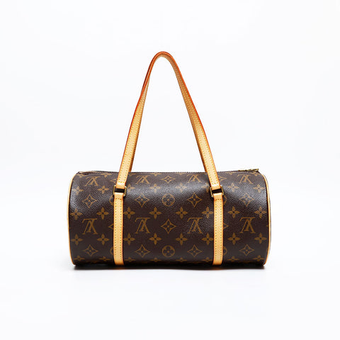 LOUIS VUITTON 2006 Monogram Papillon 30 Handbag Brown WS20377