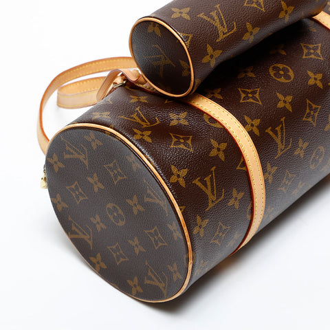 LOUIS VUITTON 2006 Monogram Papillon 30 Handbag Brown WS20377