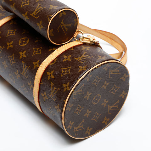 LOUIS VUITTON 2006 Monogram Papillon 30 Handbag Brown WS20377