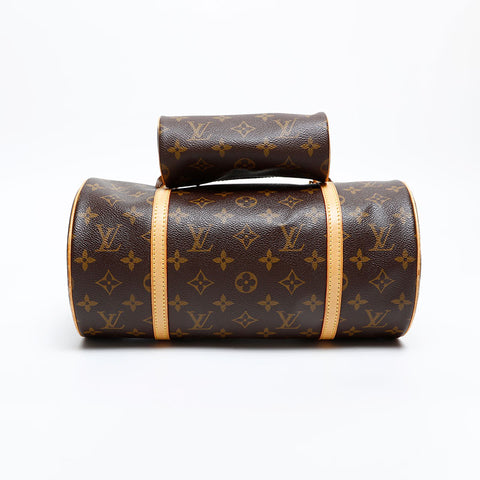 LOUIS VUITTON 2006 Monogram Papillon 30 Handbag Brown WS20377