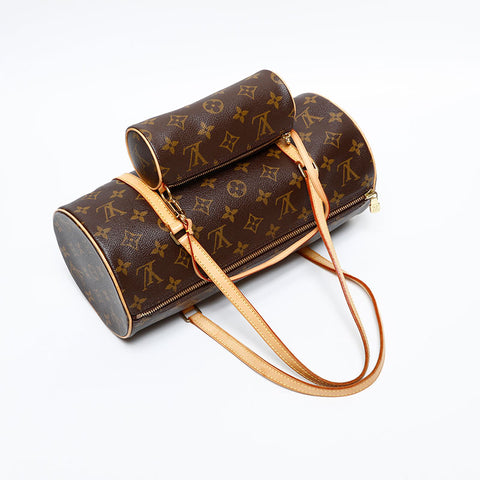 LOUIS VUITTON 2006 Monogram Papillon 30 Handbag Brown WS20377