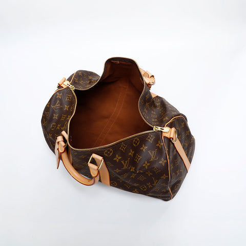 LOUIS VUITTON 2002 Monogram Keepall 45 Boston bag Brown WS20378