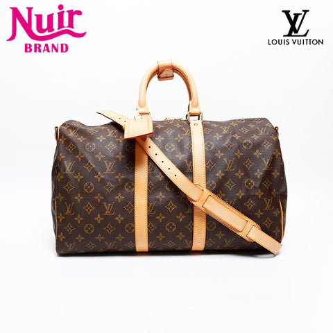 LOUIS VUITTON 2002 Monogram Keepall 45 Boston bag Brown WS20378