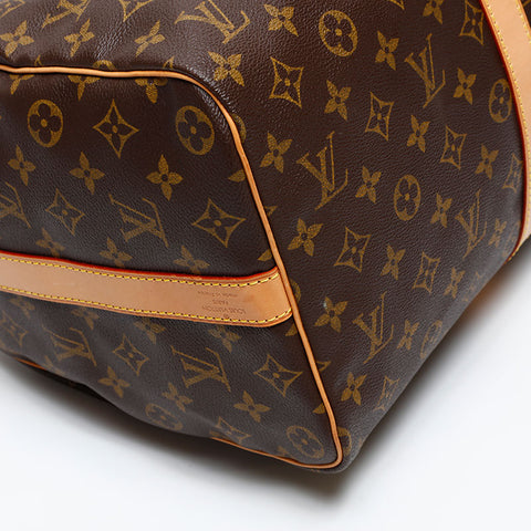 LOUIS VUITTON 2002 Monogram Keepall 45 Boston bag Brown WS20378