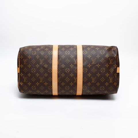 LOUIS VUITTON 2002 Monogram Keepall 45 Boston bag Brown WS20378