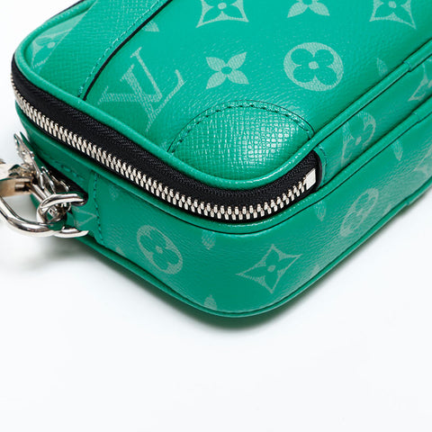 LOUIS VUITTON Monogram Alpha Wearable Wallet NV Shoulder Bag green WS20379