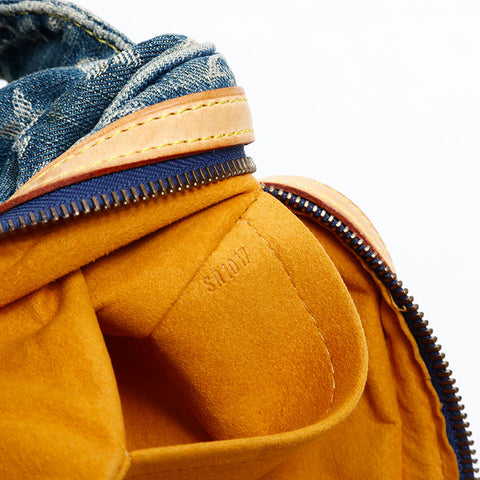 LOUIS VUITTON 2007 Monogram Denim Bumbag Waist bag Navy WS20380