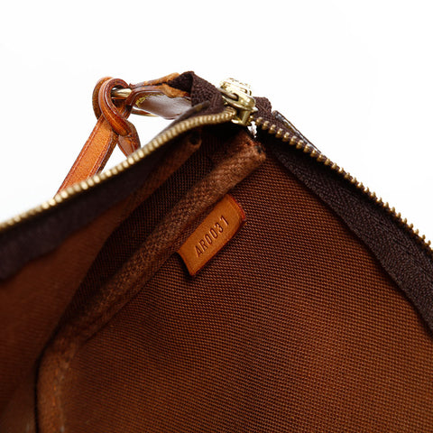 LOUIS VUITTON 2001 Monogram Graffiti Pochette Accessoires Handbag Brown WS20382