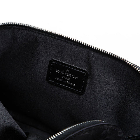 LOUIS VUITTON Monogram Satin Little Alma Handbag black WS20383