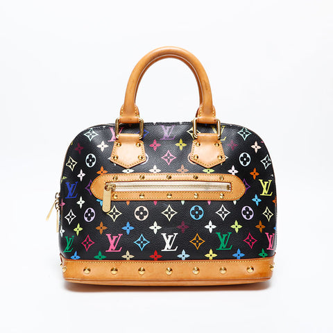 LOUIS VUITTON 2004 Monogram Multicolor Alma Takashi Murakami Handbag multicolor WS20384