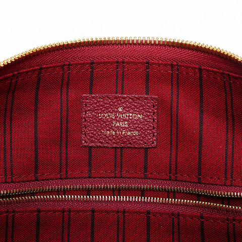 LOUIS VUITTON 2012 Speedy 25 Bandouliere Monogram Empreinte Handbag Red WS20385