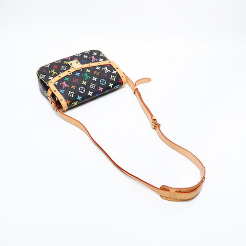 LOUIS VUITTON Monogram multi-colored sologne Shoulder Bag Black multicolor WS20386