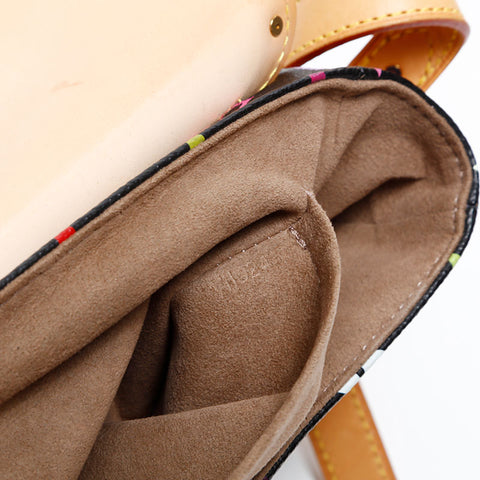 LOUIS VUITTON Monogram multi-colored sologne Shoulder Bag Black multicolor WS20386