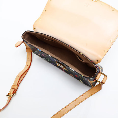 LOUIS VUITTON Monogram multi-colored sologne Shoulder Bag Black multicolor WS20386
