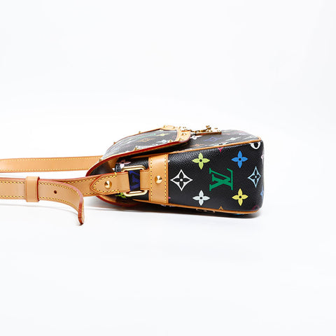 LOUIS VUITTON Monogram multi-colored sologne Shoulder Bag Black multicolor WS20386