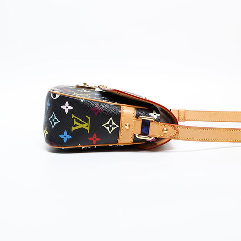 LOUIS VUITTON Monogram multi-colored sologne Shoulder Bag Black multicolor WS20386