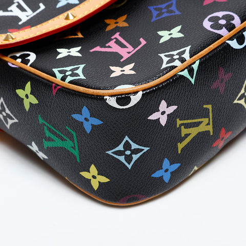 LOUIS VUITTON Monogram multi-colored sologne Shoulder Bag Black multicolor WS20386