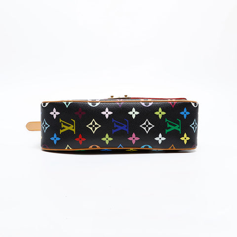LOUIS VUITTON Monogram multi-colored sologne Shoulder Bag Black multicolor WS20386
