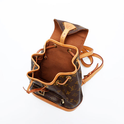 LOUIS VUITTON 1997 Monogram Mini Montsouris Backpack Â· Daypack Brown WS20387