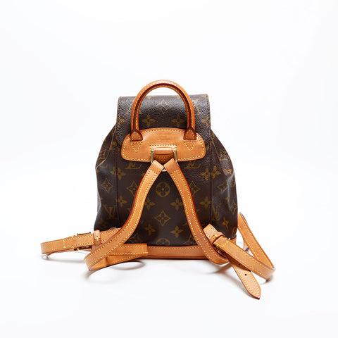 LOUIS VUITTON 1997 Monogram Mini Montsouris Backpack Â· Daypack Brown WS20387