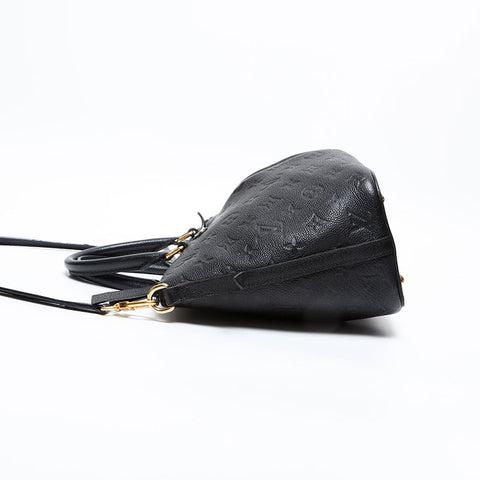 LOUIS VUITTON 2016 Monogram Empreinte Mazarine PM Handbag black WS20388