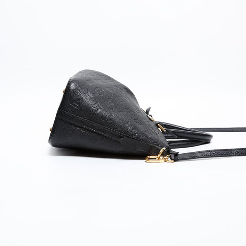 LOUIS VUITTON 2016 Monogram Empreinte Mazarine PM Handbag black WS20388