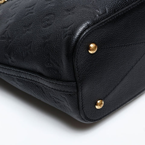 LOUIS VUITTON 2016 Monogram Empreinte Mazarine PM Handbag black WS20388