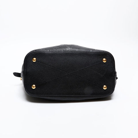 LOUIS VUITTON 2016 Monogram Empreinte Mazarine PM Handbag black WS20388