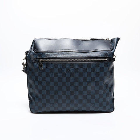 LOUIS VUITTON 2015 Damier Cobalt Messenger Greenwich Shoulder Bag Navy WS20390