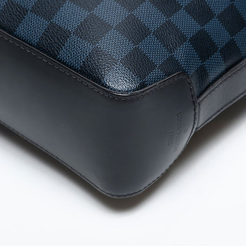 LOUIS VUITTON 2015 Damier Cobalt Messenger Greenwich Shoulder Bag Navy WS20390