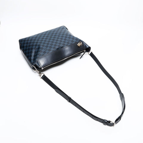 LOUIS VUITTON 2015 Damier Cobalt Messenger Greenwich Shoulder Bag Navy WS20390