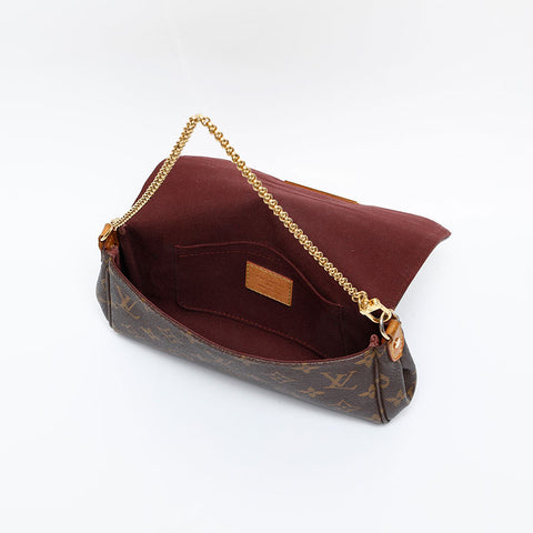 LOUIS VUITTON 2014 Monogram Favorite PM Shoulder Bag Brown WS20391