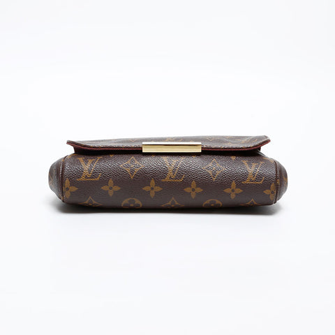 LOUIS VUITTON 2014 Monogram Favorite PM Shoulder Bag Brown WS20391