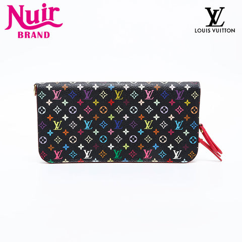 LOUIS VUITTON 2011 Monogram Multicolor Portefeuille Ansolite Purse Black multicolor WS20392